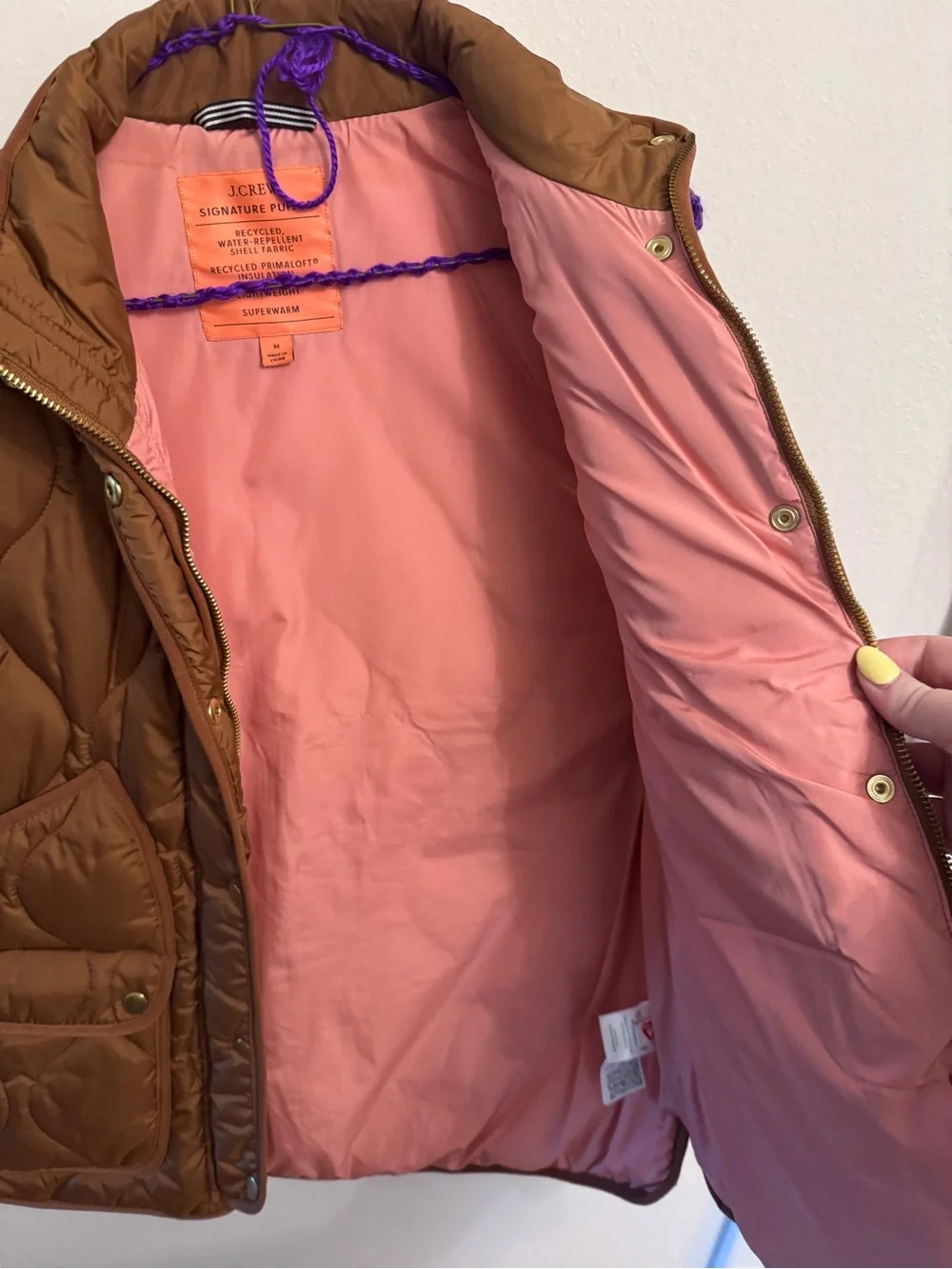 J.Crew Brown Quilted Vest